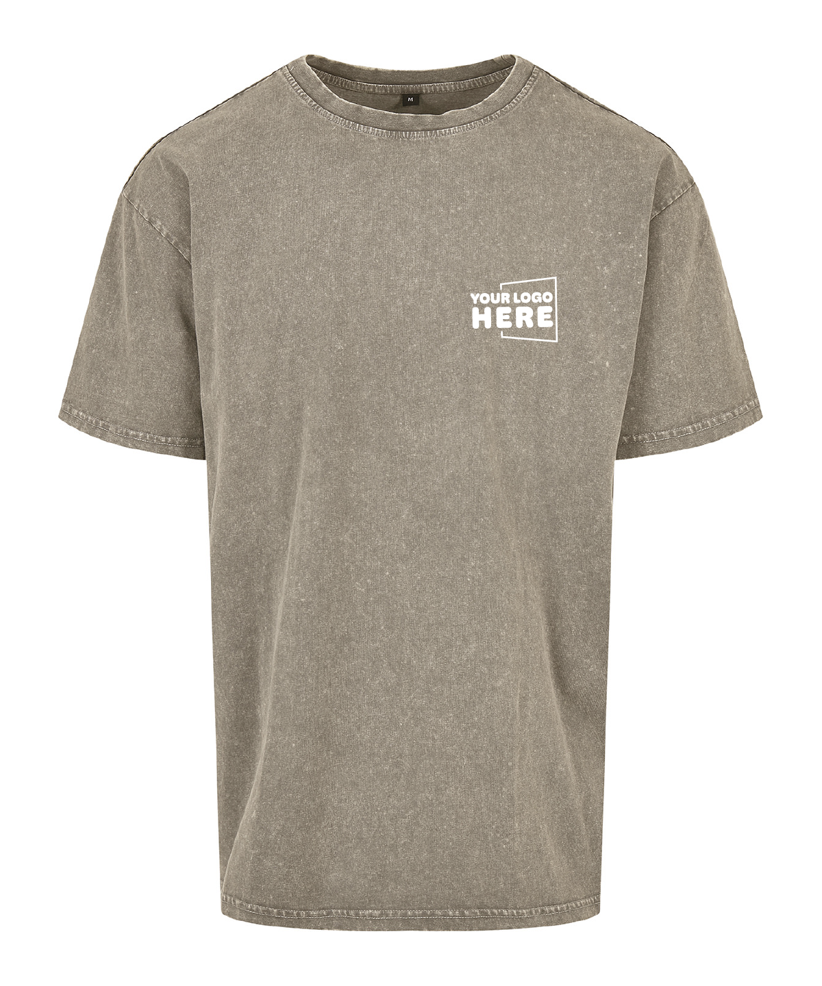 Mens Acid Wash Heavy Oversized Tee