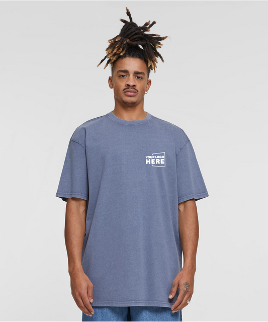 Mens Acid Wash Heavy Oversized Tee