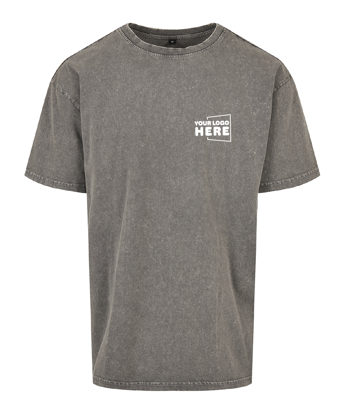 Mens Acid Wash Heavy Oversized Tee