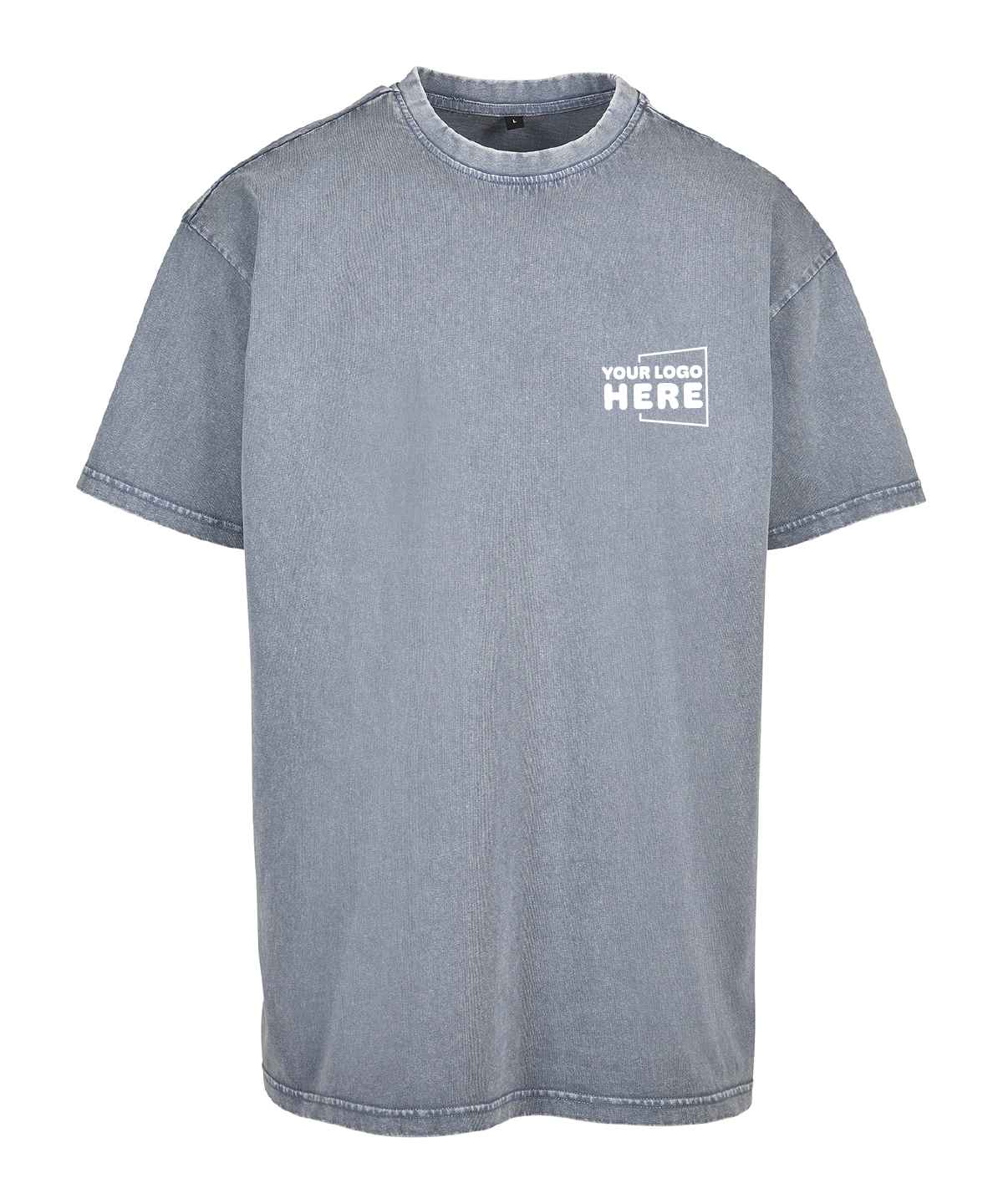 Mens Acid Wash Heavy Oversized Tee