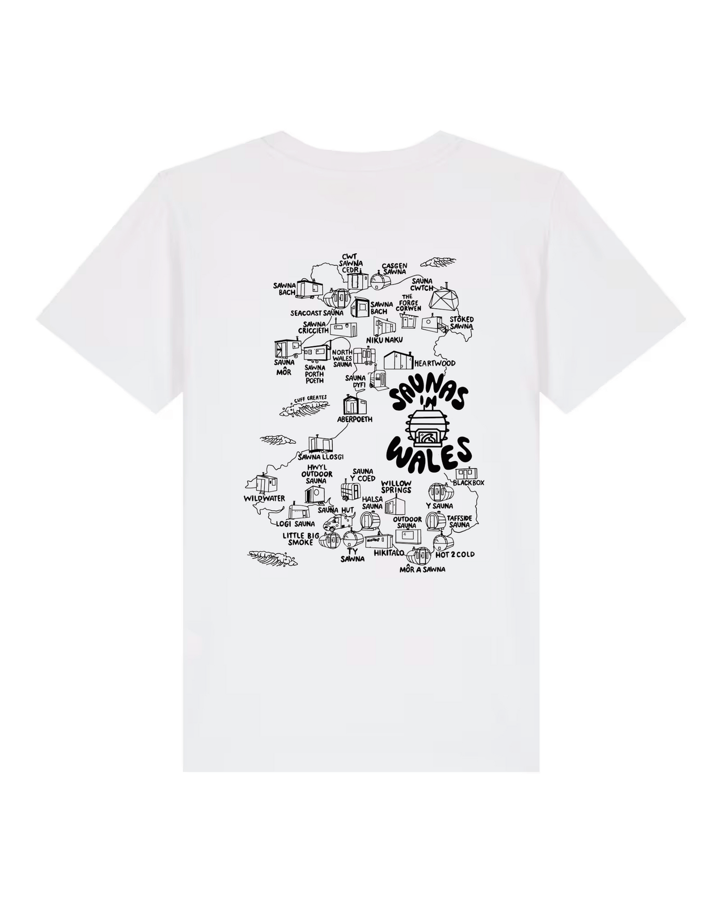 Kids Aberpoeth Saunas Wales Tee | English