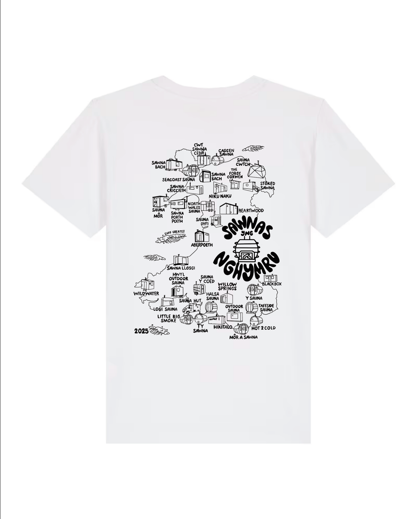 Kids Aberpoeth Saunas Wales Tee | Welsh