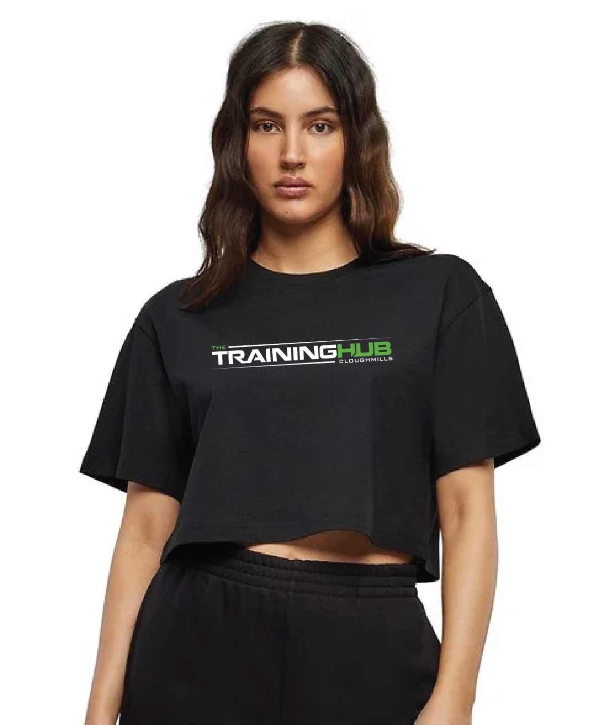 The Training Hub Cropped Oversize Tee